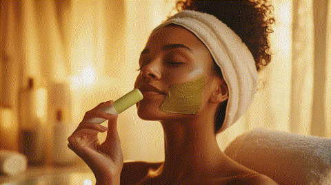 Green Tea & Honey Peach Facial Stick