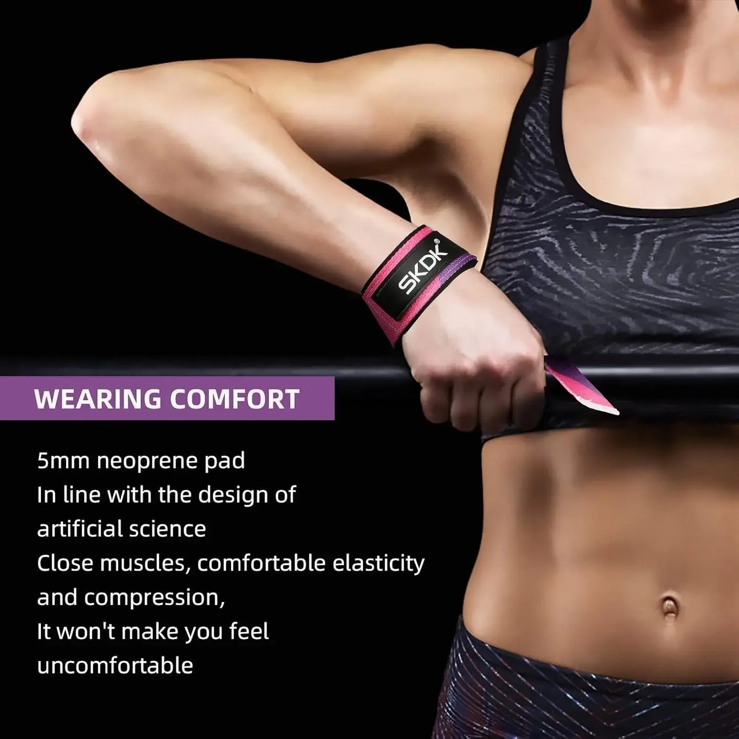 2Pcs Weightlifting Wrist Support Straps