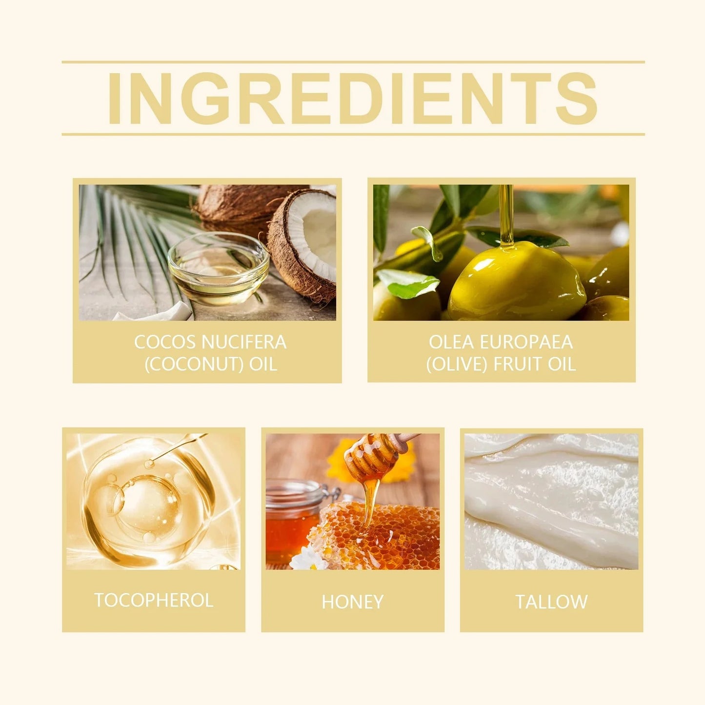 Whipped Beef Tallow Honey Moisturizing Cream