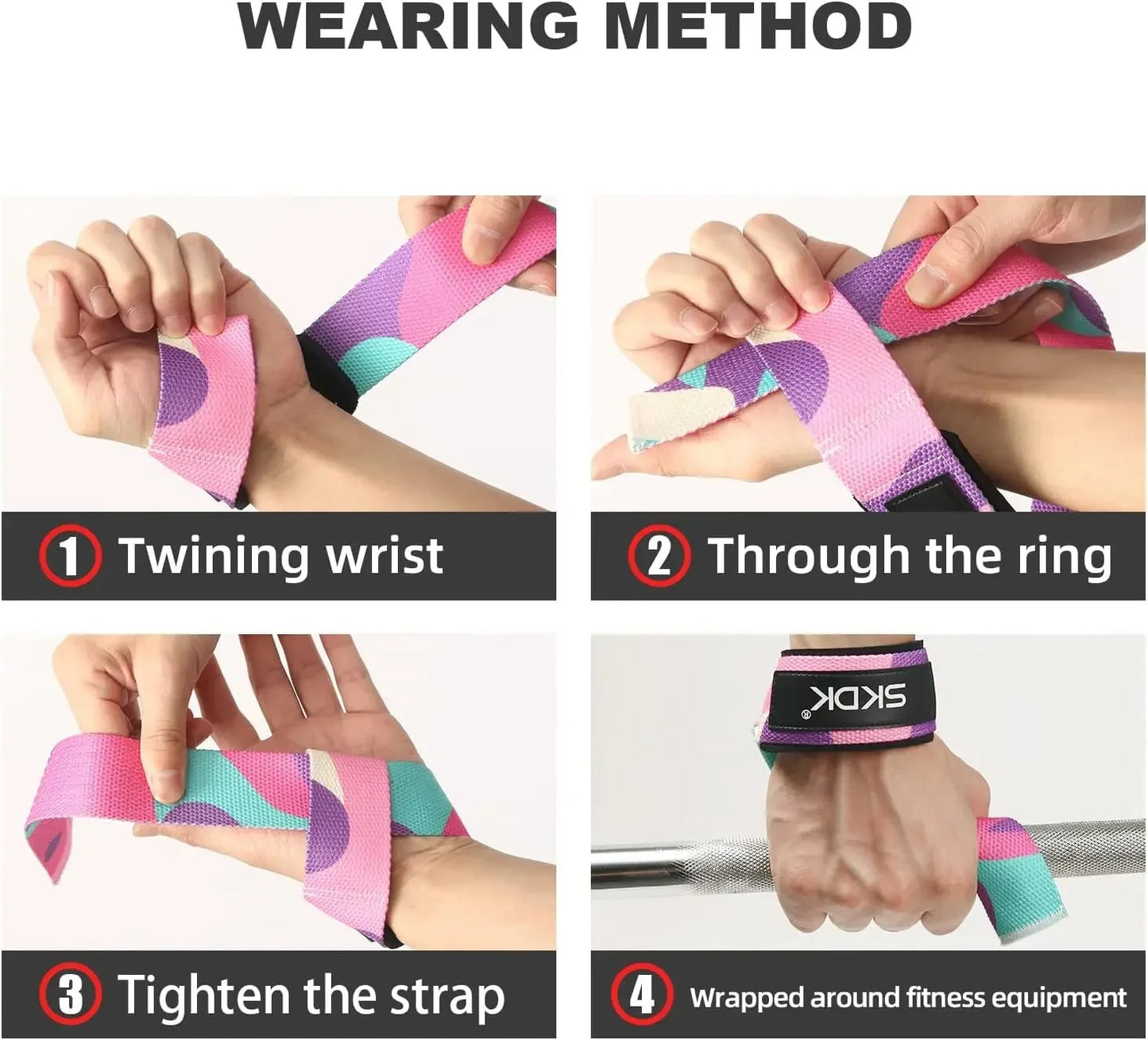 2Pcs Weightlifting Wrist Support Straps